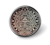 Spilla personalizzata con calendario Maya e fine del mondo, spilla in lega di alluminio, personalizzata da 1 pollice per zaini, cappelli, giacche, abiti, decorazioni