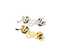 Spilla Personalizzata Con Il Tuo Nome E Testo - Bottoni Personalizzati Con Lettere Spilla Per Bottoni, Badge Personalizzato Per Uomini Donne Discorso Di Nozze Riunioni Regalo Di Festa,Gold,One Size