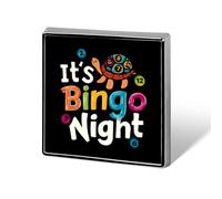 Spilla personalizzata con scritta "It's Bingo Night", per cravatta, abiti, matrimoni, compleanni, per uomini e donne