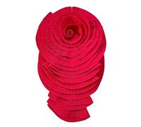 Spilla pieghettata alla moda con grande fiore esagerato piegato spilla per abito e camicia da donna spilla ornamento spilla, One Size, come descritto