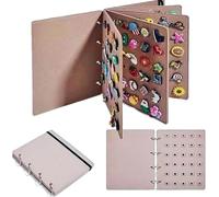 Spilla Pin Organizzatore in Feltro, Pin Display Holder con 8 Pagine di Protezione, Espositore per Spille a Disegni di Libri, Raccoglitore Staccabile, per la Conservazione di 180 Pins, 26×21×3cm