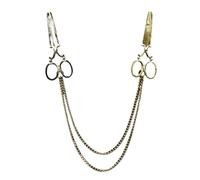 Spilla Pin Pilla Catena 3Pcs Multi-Pattern Golden Chain Brooch