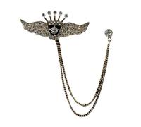 Spilla Pin Pilla Catena 3Pcs Multi-Pattern Golden Chain Brooch
