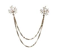 Spilla Pin Pilla Catena 5Pcs Multi-Shape Tassel Chain Lapel Brooch