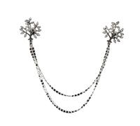 Spilla Pin Pilla Catena 5Pcs Multi-Shape Tassel Chain Lapel Brooch