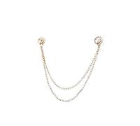 Spilla Pin Pilla Catena 6Pcs Cross Crown Pearl Tassel Brooch