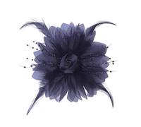 Spilla Piume Accessori fatti a mano in tessuto, spilla grande a forma di fiore, gioiello, colore unito, bouquet da sposa, decorazione for feste per la Festa