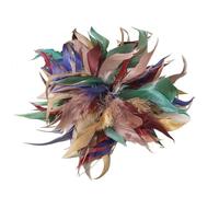 Spilla Piume Spilla a forma di piuma grande da 22 cm for donna, spille bavero colorate lusso, accessori for gioielli, abbigliamento e matrimoni per la Festa(Color 01)