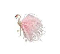 Spilla Piume Spilla classica unisex con distintivi a forma di piuma, elegante spilla da donna e ragazza per la Festa(Pink)