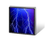 Spilla quadrata a forma di drago fulmine blu, alla moda, spilla decorativa per giacche, gonne, borse e abiti