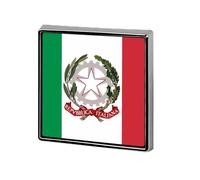 Spilla quadrata con bandiera italiana, spilla da bavero, cravatta, abito, accessori per matrimonio e compleanno, per uomo e donna.