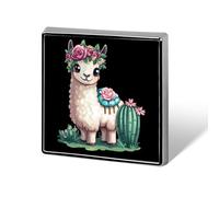 Spilla quadrata con lama, fiore e cactus, spilla a forma di cuore, spille decorative per zaini, giacche e cappelli.