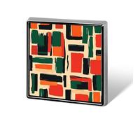 Spilla quadrata con motivo del mese della storia dei neri africani, spilla in metallo, spilla da bavero, giacca, cappello, borsa, accessori, decorazione