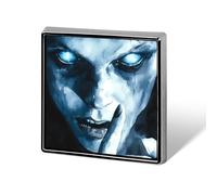 Spilla quadrata "It's A Secret", spilla in metallo, spilla da bavero, giacca, cappello, borsa, accessori, decorazione