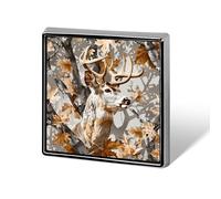 Spilla quadrata mimetica da caccia al cervo, spilla da bavero, cravatta, abito, accessori per matrimonio e compleanno, per uomo e donna