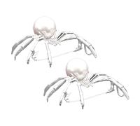 Spilla ragno 2 pezzi: spilla ragno di Halloween con perla artificiale - spilla