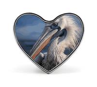 Spilla realistica a forma di cuore in lega di alluminio, spilla da bavero per San Valentino, spille per giacche, zaini e altri vestiti