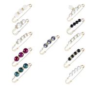 Spilla Regolabile per Vita 11 Pezzi in Lega, Donna | Perle Imitate, Decorazione per Abiti e Cardigan, Stile Vintage Chic, Uso su Gonne e Pantaloni Stile Casuale