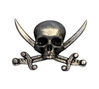Spilla retrò a forma di croce del cranio, pugnale, spilla, decorazione gotica, gioielli, orrore, scheletro, spilla, spilla gotica, per abbigliamento, talla única, come descritto