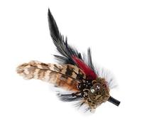 Spilla retrò | Design 2 in 1 con piume per zaino,Accessorio per capelli decorativo per collezionisti - spille per camicie cappelli, abiti da cerimonia nuziale spettacoli, Se référer au descriptif