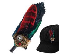 Spilla retrò | Spilla corpetto 2 in 1 a forma di piume gotiche | Forcina decorativa per donne | Costumi Feste Occasioni Speciali Cappelli Eventi Serata Diner Fan, Se référer au descriptif, Piume