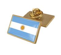 Spilla Rettangolare Con Bandiera Argentina Spilla Da Bavero Con Stampa Bandiera Patriottica Vintage Distintivo Della Nazione Innovativa Zaino Abbigliamento Accessori Gioielli Regalo Per Donne Uomini