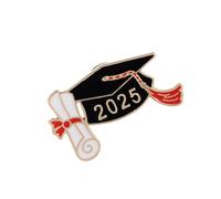 Spilla robusta a forma di cappello di laurea, elegante spilla per laureati, distintivo unico per commemorare i successi successi e regalo di laurea per studenti, standard, Lega di acciaio