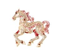 Spilla robusta del cavallo degli zodiaci cinesi della lega per gli accessori di moda e le occasioni speciali Spilla del cavallo, One Size, come descritto