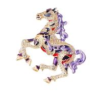 Spilla robusta del cavallo degli zodiaci cinesi della lega per gli accessori di moda e le occasioni speciali Spilla del cavallo, Misura unica, come descritto