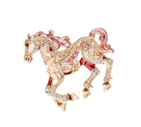 Spilla robusta del cavallo degli zodiaci cinesi della lega per gli accessori di moda e le occasioni speciali Spilla del cavallo, Misura unica, come descritto
