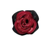 Spilla rosa 3D in tessuto scintillante da 7,5 cm - elegante fiore bicolore da donna, delicato per abito da sposa, festa, compleanno o San Valentino, accessorio per feste e feste, Grand, Metallo, Senza
