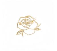 Spilla rosa cava semplice e squisita decorazione romantica retrò adatta per le occasioni di abbigliamento quotidiano e abbellimento del vestito