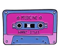 Spilla rossa con motivo Hope World, Klein, Metallo non prezioso