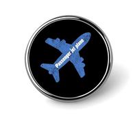 Spilla rotonda a forma di aereo passeggeri, spilla carina, spilla decorativa, gioiello per uomo e donna, spille da bavero in metallo