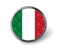 Spilla rotonda a forma di cuore scintillante, motivo scozzese, in Italia, spilla da bavero, spilla da cravatta per donne, uomini, impiegati, insegnanti, decorazioni