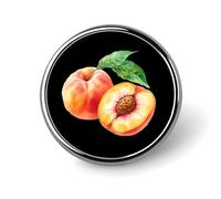 Spilla rotonda a forma di frutta, color pesca, acquerello, spilla da bavero, cravatta, abiti, accessori per matrimoni, compleanni, per uomini e donne
