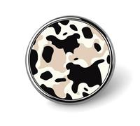 Spilla rotonda a forma di mucca con spilla carina cappelli giacche decorazione personalizzata spilla da bavero accessori per gioielli per festa di nozze regalo
