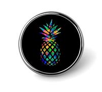 Spilla rotonda a forma di pino colorato, spilla carina, decorazione per gioielli da uomo e da donna, spille in metallo.