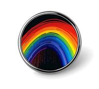 Spilla rotonda arcobaleno,spilla da colletto, spilla vintage in metallo, decorazione per gioielli, abito, maglione, zaino, regalo per donna, madre e sposa
