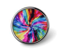 Spilla rotonda colorata in lega di alluminio resistente, per camicie, giacche, cappelli, uniformi, 2,5 cm