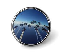 Spilla rotonda con angeli Air Show, spilla da bavero, accessorio per abito da matrimonio, compleanno, per uomini e donne