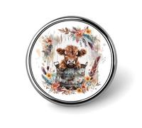 Spilla rotonda con fiori Boho da fattoria, spilla da bavero, spilla da cravatta per donne, uomini, impiegati, insegnanti, decorazioni