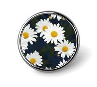 Spilla rotonda con fiori margherita carina cappelli giacche decorazione personalizzata spilla abbigliamento gioielli accessori per festa di nozze regalo
