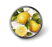Spilla rotonda con frutta limone spilla smaltata spilla spilla personalizzata abbigliamento decorazione unisex porta badge cappelli borse camicie decorazione
