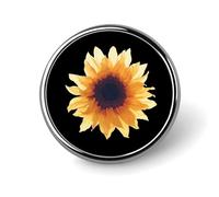 Spilla rotonda con girasole ad, spilla carina, spilla decorativa, gioielli per uomo e donna, spille in metallo