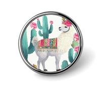 Spilla rotonda con lama tropicale e alpaca verde fiore carino spilla cappelli giacche decorazione personalizzata spilla abbigliamento gioielli accessori per festa di nozze regalo