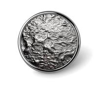 Spilla rotonda con motivo a trama argentata, spilla da bavero personalizzata, elegante per uomo e donna, accessorio decorativo per costumi