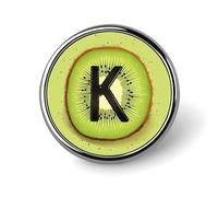 Spilla rotonda con motivo artistico Kiwi, spilla da bavero personalizzata, elegante per uomo e donna, accessorio decorativo per costumi