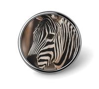Spilla rotonda con ritratto di zebra, bottone, spilla, distintivo, accessori per abbigliamento per uomo e donna