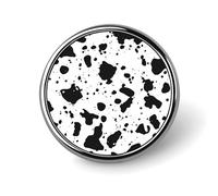Spilla rotonda con stampa dalmata animale, spilla per zaino, giacche, cappelli, decorazione